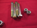 Pack 4 5/8" UNC x 4 1/2" inch High Tensile Hex Head Bolts with Nyloc nuts zinc
