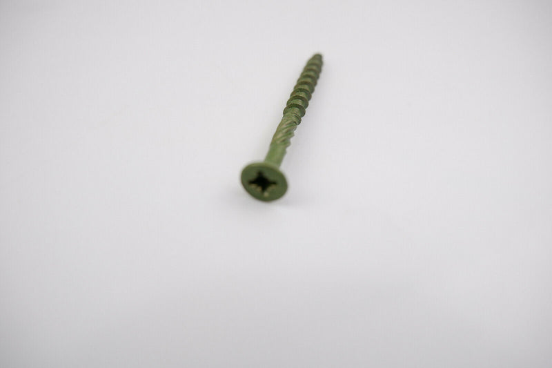TIMco GREEN DECKING SCREWS 4.5 x 50mm COATED POZI COUNTERSUNK CSK EXTERIOR PZ2