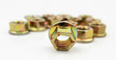 Metric Fine M10 x 1.25 Zinc Hexagon All Metal Manifold Flange Tri Lock Nuts 10.9
