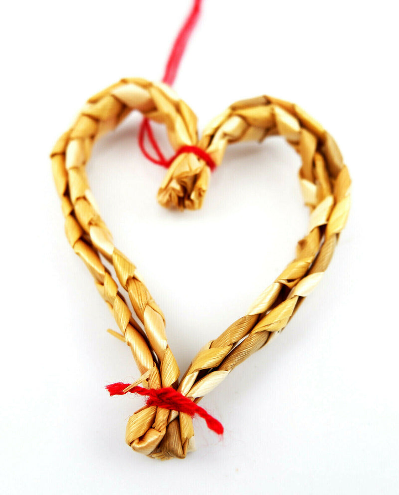 Traditional Straw Christmas Scandinavian Nordic Festive Decorations Set of 12