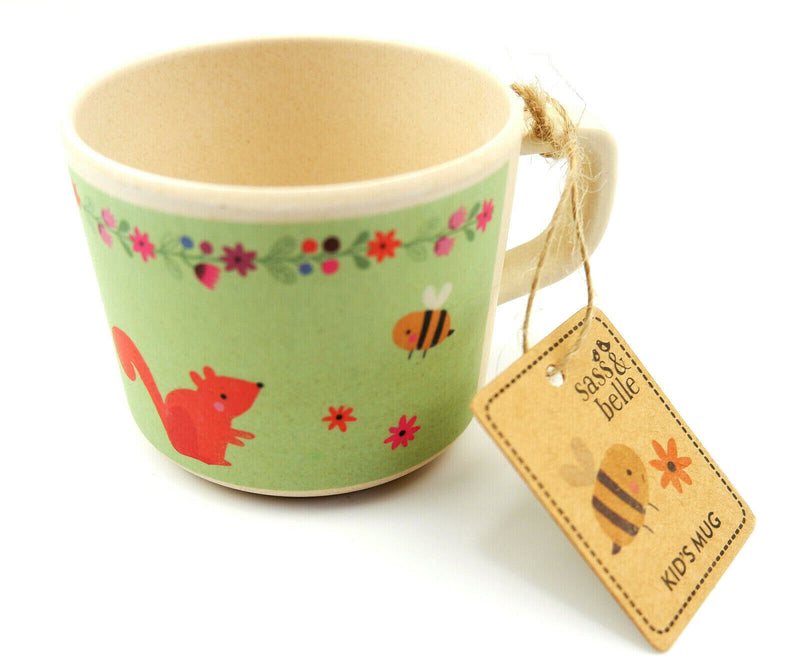 Eco Friendly Bamboo Composite Kids Cold Hot Drink Mug Cup Boys Girls Tableware