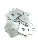 M10 & M12 50mm x 50mm x 3mm THICK SQUARE PLATE WASHERS ZINC PLATED
