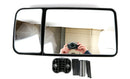 DOUBLE UNIVERSAL MIRROR Tractors Truck Digger Wing Split Fixing Zoom Dual HGV