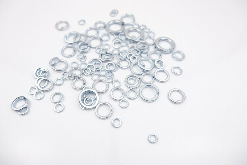 300 Grams of M6 M8 M10 M12 M14 M16 Spring Washers Washer Mixed Assorted Pack