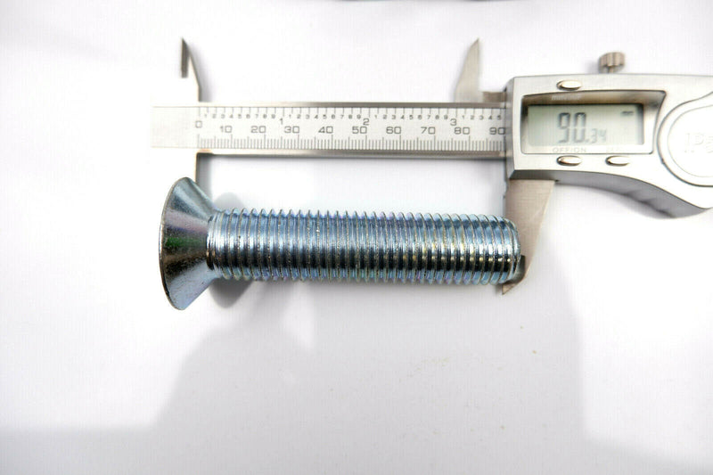 M20, 10.9 GRADE ZINC COUNTERSUNK CSK SOCKET CAPS SCREWS, ALLEN KEY BOLTS HEX