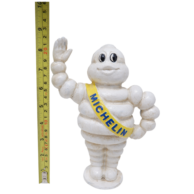 Cast Iron Waving Michelin Man Money Box Coin Bank Mascot Bibendum Tyres