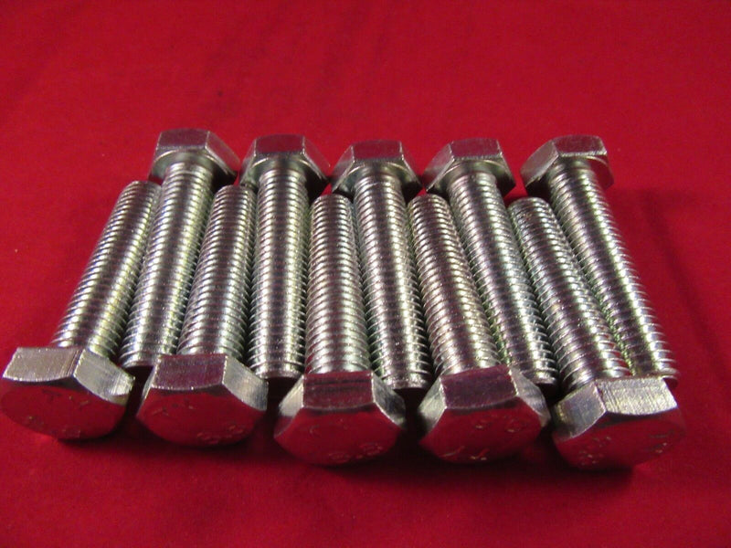 M12 x 50 FULLY THREADED SET SCREW GRADE 8.8 ZINC SCREW HEXAGON HEX HEAD BOLT