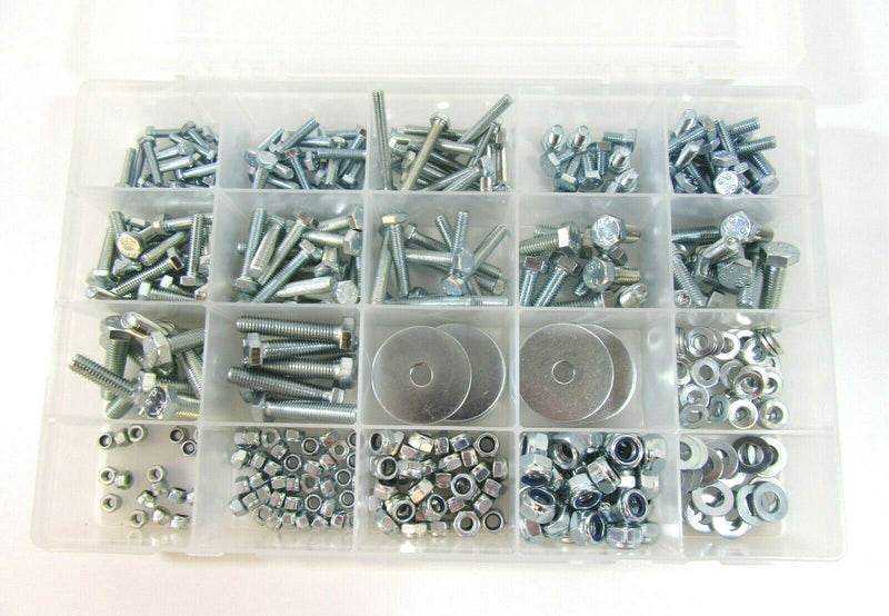 432 Piece grade 8.8 M4 M5 M6 M8 nuts and bolts assortment kit set box washers