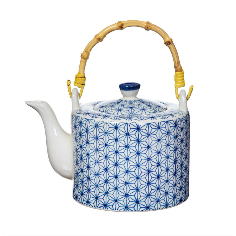 SASS & BELLE SASHIKO PATTERN TEAPOT KITCHEN TEA LEAF COFFEE SERVING DRINK DINING