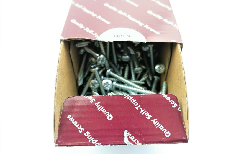 4.8 x 38 POZI PAN SELF TAPPING SCREWS ZINC PLATED POZIDRIVE TAPPERS