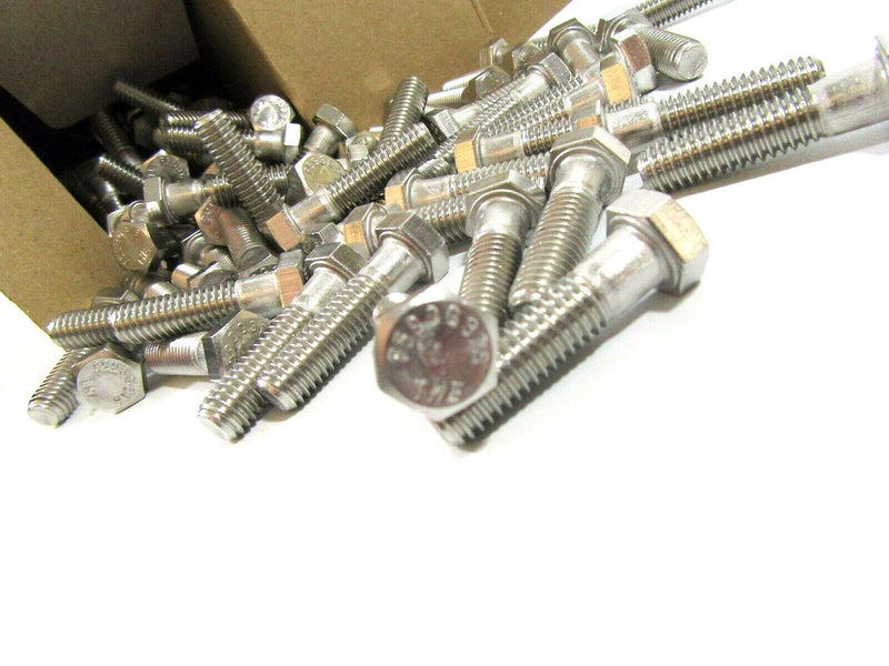 3/8 UNC x 1 1/2 Hex Head A2 Stainless Steel Bolts Box of 100 BULK PRICE