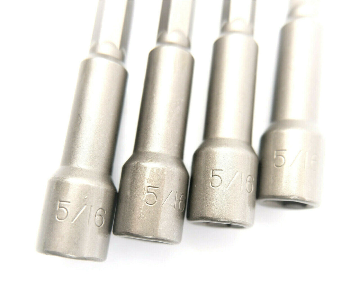 New 14pcs Power Nut Driver Drill Bit Set 5-12mm Hexagonal Shank Hex Nut