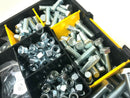 450 Piece Stanley Box 3/8 & 7/16 UNC ZINC NUTS BOLTS AND WASHER ASSORTMENT KIT
