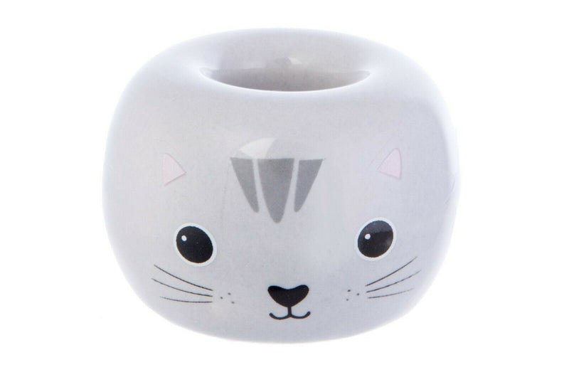 1 Cute Cat or Panda Porcelain Toothbrush Stand Holder Bathroom Pen Razor Holder