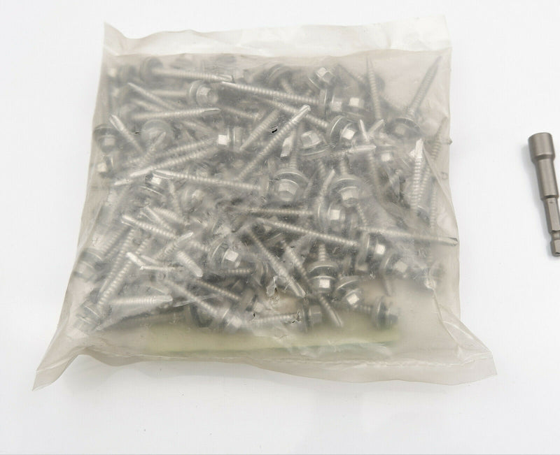 (Pack OF 500) 5.5 x 57mm Tech Screws for roofing & cladding self drill tek screw