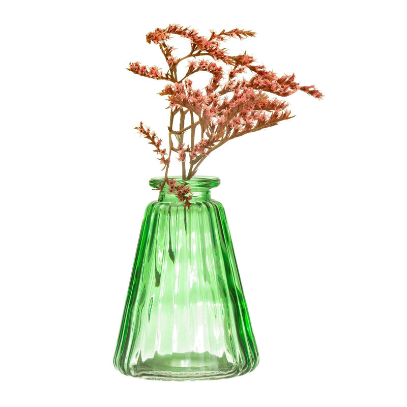 Sass & Belle - Set of 3 Green Glass Bud Vases - Garden Green Glaze