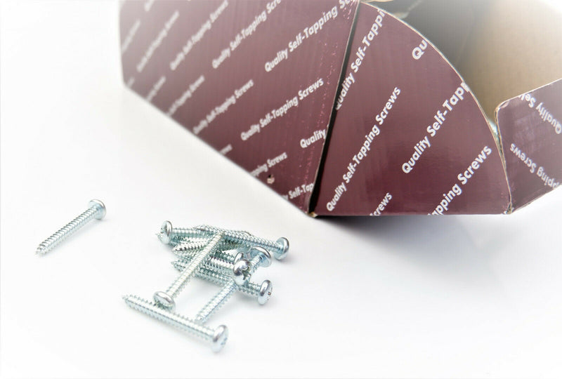 4.8 x 38 POZI PAN SELF TAPPING SCREWS ZINC PLATED POZIDRIVE TAPPERS