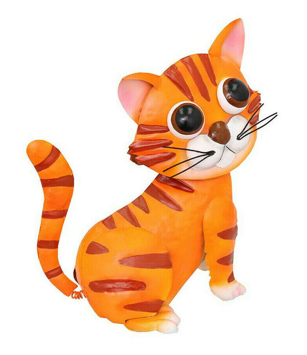 Primus Bobble Buddies Gerry the Ginger Cat Metal Garden Patio Ornament Gift