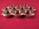M10 BRASS FULL NUTS SOLID BRASS 10mm 10-PACK Jam Nuts Thin Nuts