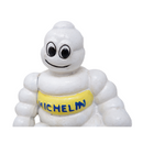 Cast Iron Michelin Man with Dog Statue Figurine Bibendum Tyres Figure Garden