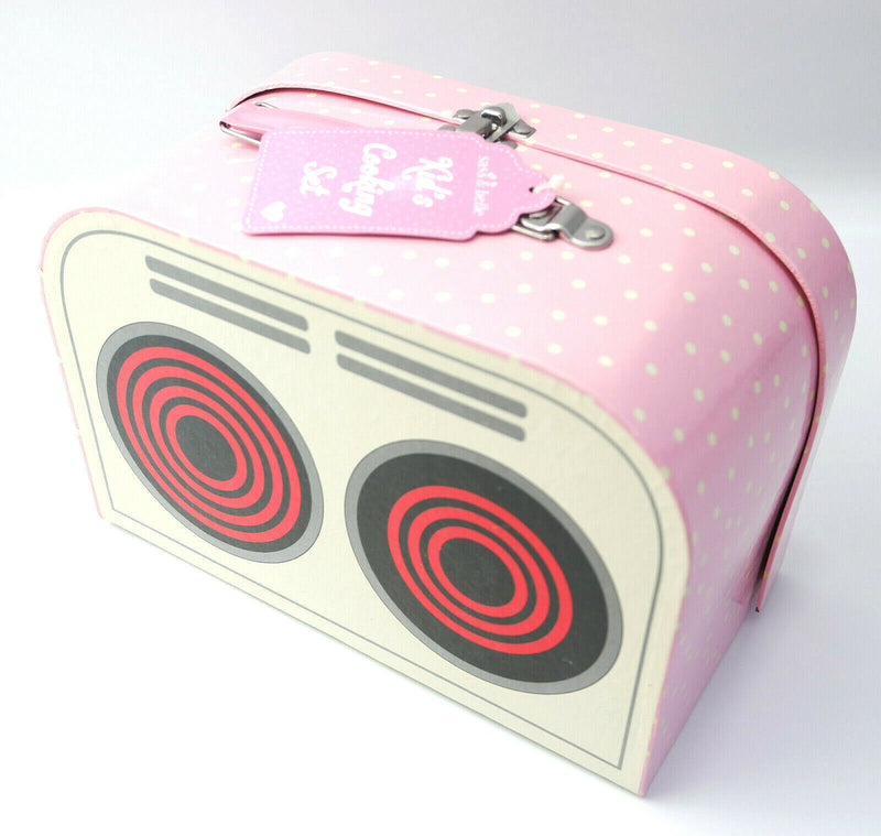 Sass and Belle Children Toy TeaSet Cooking set Kitchen Suitcase Metal Tin