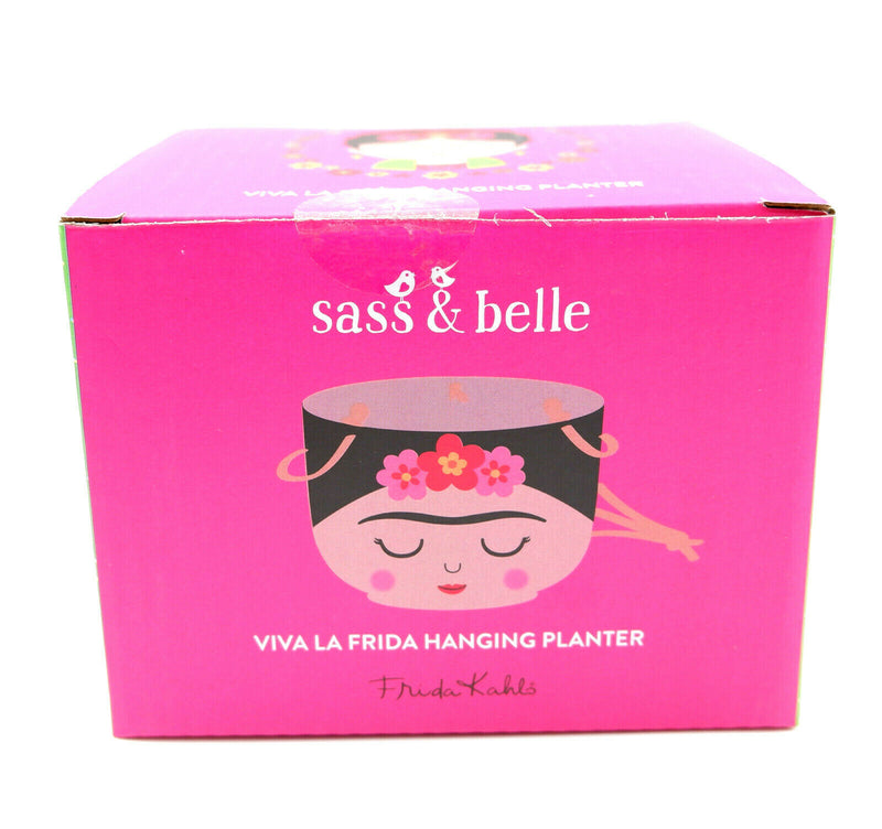Sass & Belle Frida Kahlo Boho Fiesta Hanging Planter Plant Flower Pot Holder