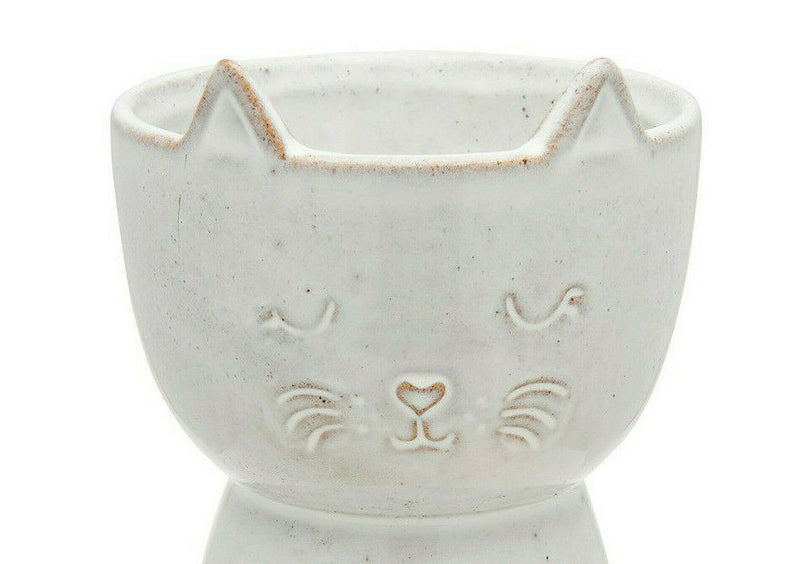 Sass & Belle Speckled Cat Shaped Ceramic Vase Flowers Gift Boxed Floral Home
