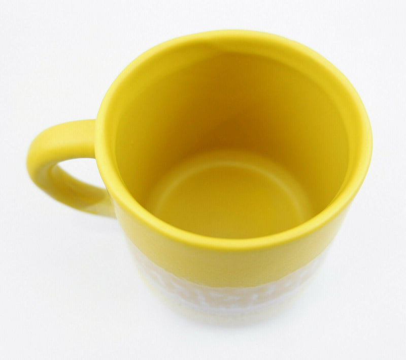 Sass & Belle Mojave Glaze Matte Yellow Speckled Stoneware Mug Coffee Tea Cup