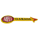 Cast Iron Shell Arrow Fuel Sign Plaque Wall Garage Petrol Shop Workshop Garage