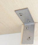 Taurus Stainless Steel Decking Handrail Bracket 50 x 50 x28mm + 16 Screws Kit