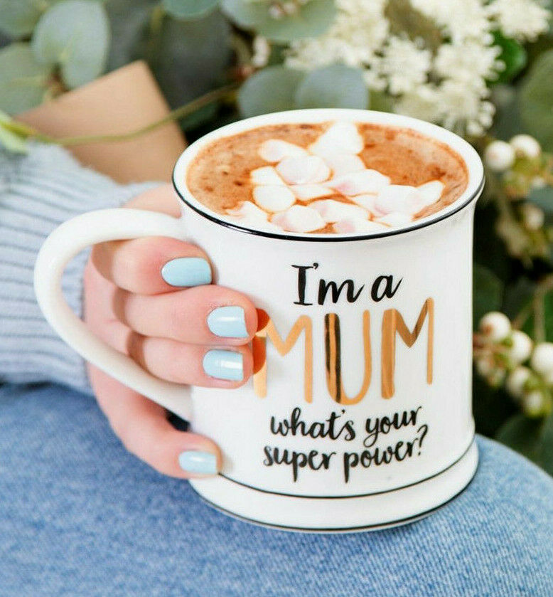 Sass & Belle I'm A Mum, What's Your Super Power? Ceramic Gift Boxed Mug Mother