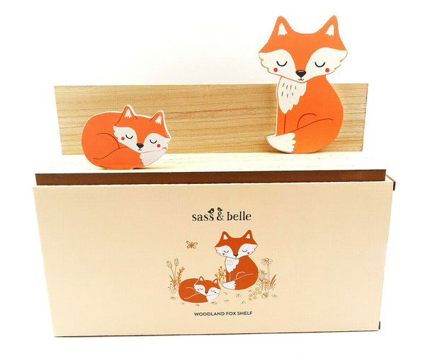 Sass and Belle Woodland Friends Fox Shelf - Childrens Bedroom Decoration Storage