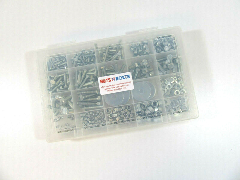 432 Piece grade 8.8 M4 M5 M6 M8 nuts and bolts assortment kit set box washers