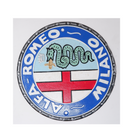 Cast Iron Alfa Romeo Milano Serpent Car Logo Plaque Wall Sign Garage Vintage