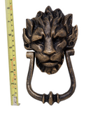 Cast Iron No.10 Downing Street Doorknocker Antique Brass Lion Head Front Door