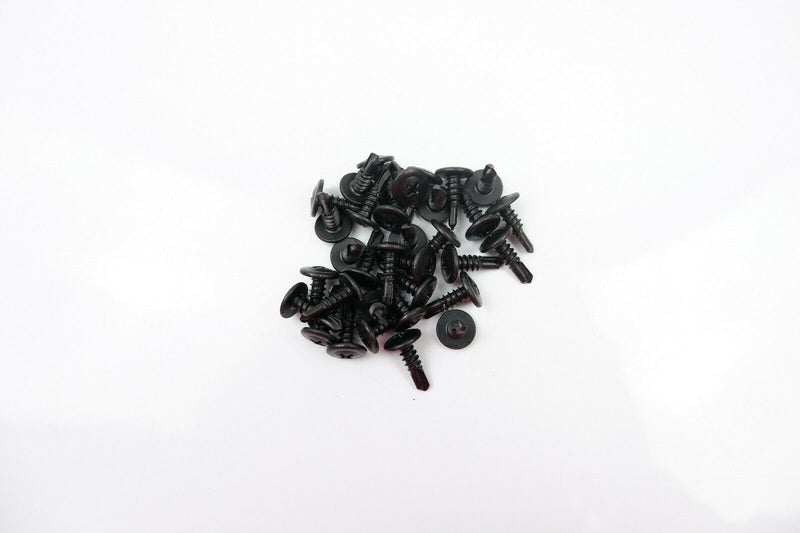 BLACK SELF DRILLING CAR INTERIOR PANEL SCREWS - SELF TAPPING ZINC