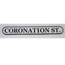Cast Iron Coronation Street Sign Wall Plaque Fence House Pub Hotel Bar Garage