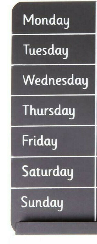 Sass & Belle Weekly Planner Chalk Board Meals Appointments Shopping list Memo