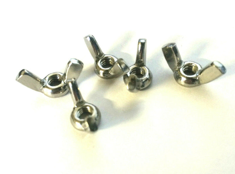 A2 Stainless Steel Wing Nuts To Fit Our Stainless Bolts & Studding M3/4/5/6/8mm