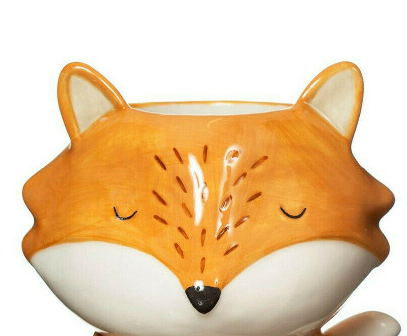 Sass & Belle Forest Folk Finley Fox Shaped Ceramic Vase Flowers Gift Boxed