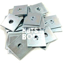 M8 x 40mm x 40mm x 5mm THICK SQUARE PLATE WASHERS ZINC PLATED 8mm x 40 x 40 x 5