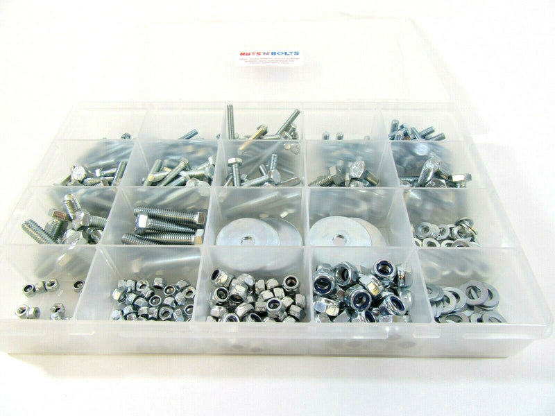 432 Piece grade 8.8 M4 M5 M6 M8 nuts and bolts assortment kit set box washers