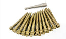 HEX HEAD LANDSCAPE SCREWS SLEEPER DECKING FIXING TIMBERFIX TIMBERLOK IN-DEX TYPE