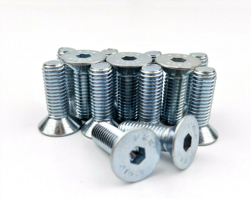 M10 x 30 COUNTERSUNK SCREWS HIGH TENSILE 10.9 ZINC ALLEN SOCKET BOLTS 10 x 30mm