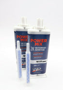 2 x VIP21B Power Mix 2K Polyurethane universal Repair Adhesive - Black 1 Minute