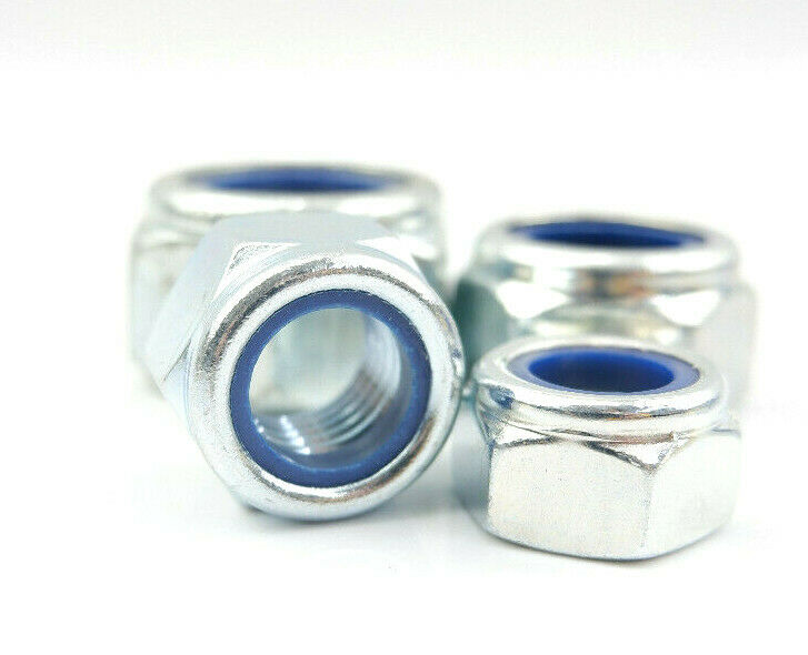 M14 M16 M18 M20 Nyloc Locking Nuts Type Steel Grade 8 Zinc Plated Metric Course