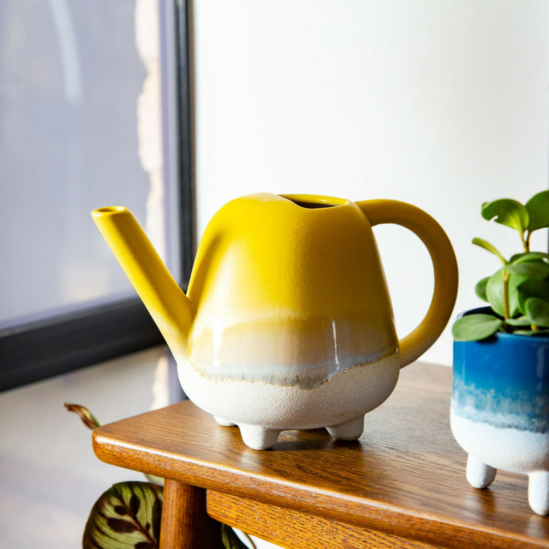 Sass & Belle Mojave Glaze Stoneware Watering Can Plants Flowers Five Colours