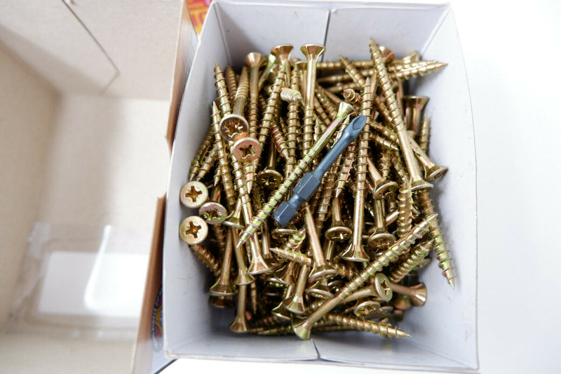 New Ulti-Mate II Stick-Fit Zinc & Yellow Plated Screw Assortment 1000 Pack, DIY