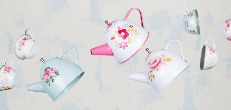 Sass and Belle Children Toy TeaSet Cooking set Kitchen Suitcase Metal Tin