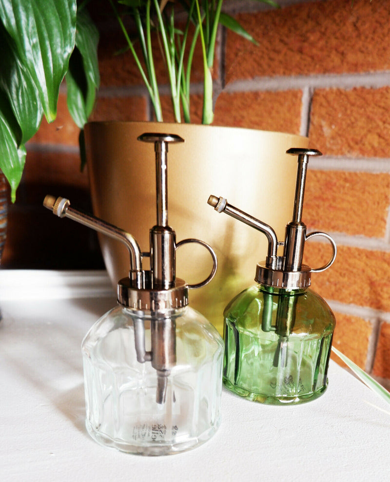 Sass & Belle Vintage Glass Botanical Style Plant Mister Water Spray Pot Garden